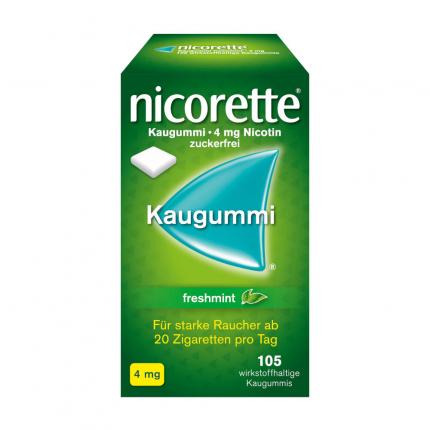 nicorette 4 mg Nikotinkaugummi freshmint