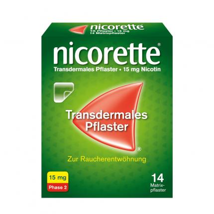 nicorette Nikotinpflaster mit 15 mg Nikotin