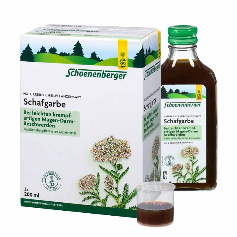 Schoenenberger Schafgarbe NATURREINER HEILPFLANZENSAFT 3X200 ml Saft