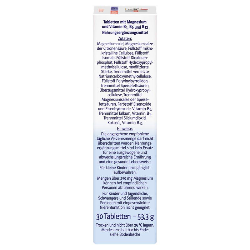 Doppelherz system MAGNESIUM 500 DEPOT + B-Vitamine 30 St Tabletten