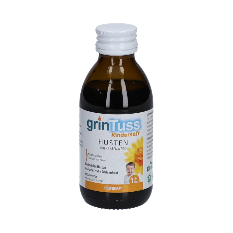 grinTuss Kindersaft HUSTEN OBERE ATEMWEGE 180 g Sirup