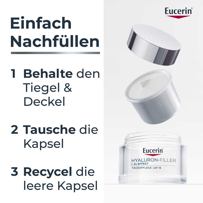 Eucerin HYALURON FILLER + 3x EFFECT Tagespflege LSF 15 50 ml Tagescreme