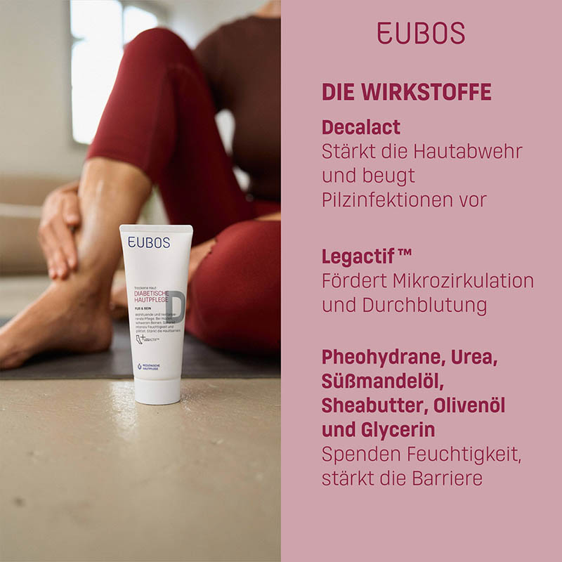 EUBOS DIABETISCHE HAUTPFLEGE FUß & BEIN 100 ml Creme