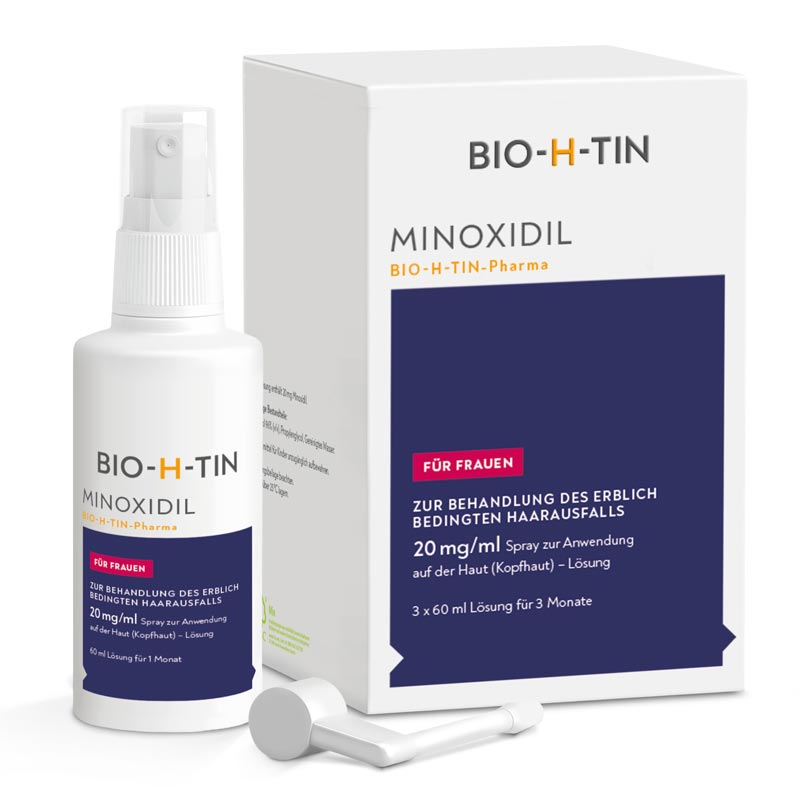 MINOXIDIL BIO-H-TIN Pharma FÜR FRAUEN 3 Monatspackung 3X60 ml Lösung