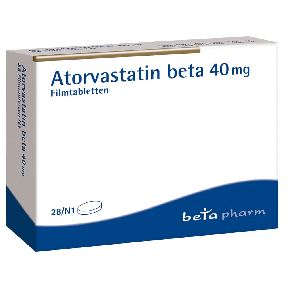 Atorvastatin beta 40mg 28 St Filmtabletten