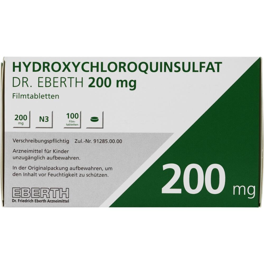 HYDROXYCHLOROQUINSULFAT DR. EBERTH 200 mg 100 St Filmtabletten