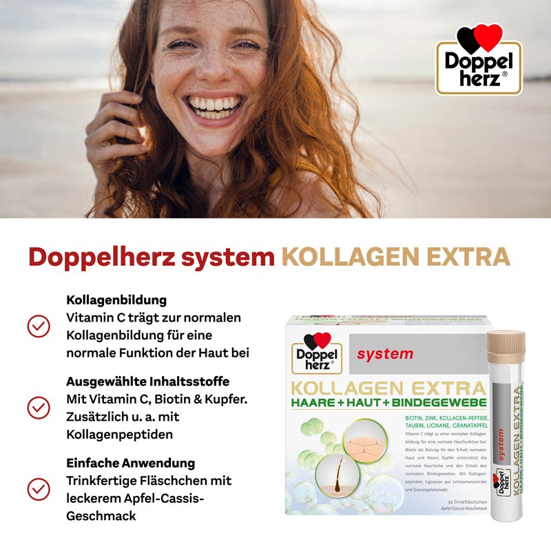 Doppelherz system KOLLAGEN EXTRA 30 St Trinkampullen