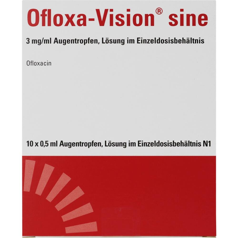 OFLOXA-Vision sine 3 mg/ml AT im Einzeldosisbeh. 10X0.5 ml Augentropfen