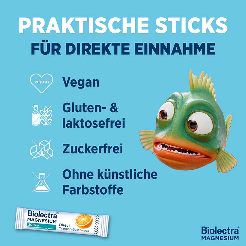 Biolectra MAGNESIUM 300mg Direct Orange  60 St Pellets