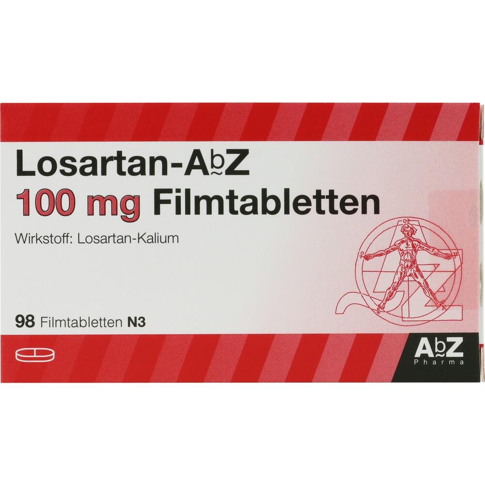 Losartan AbZ 100mg 98 St Filmtabletten