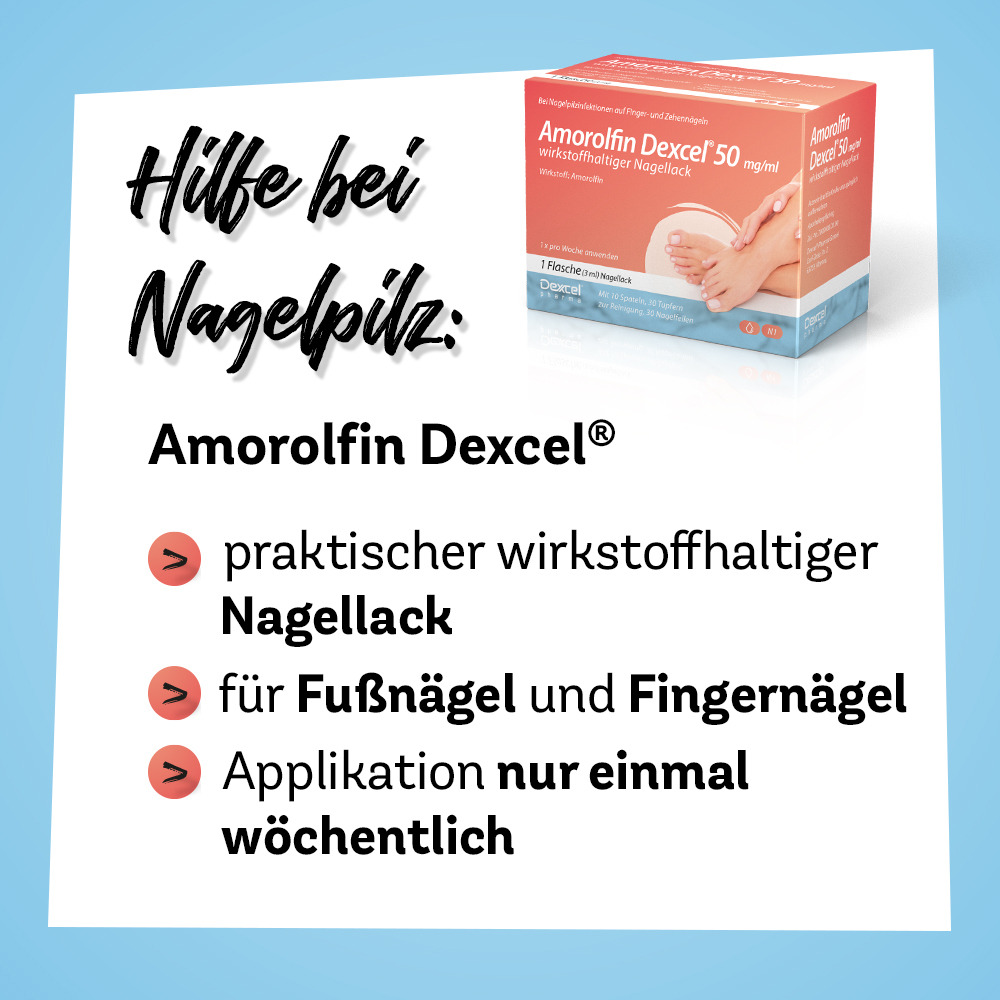 Amorolfin Dexcel 50 mg/ml 5 ml Wirkstoffhaltiger Nagellack