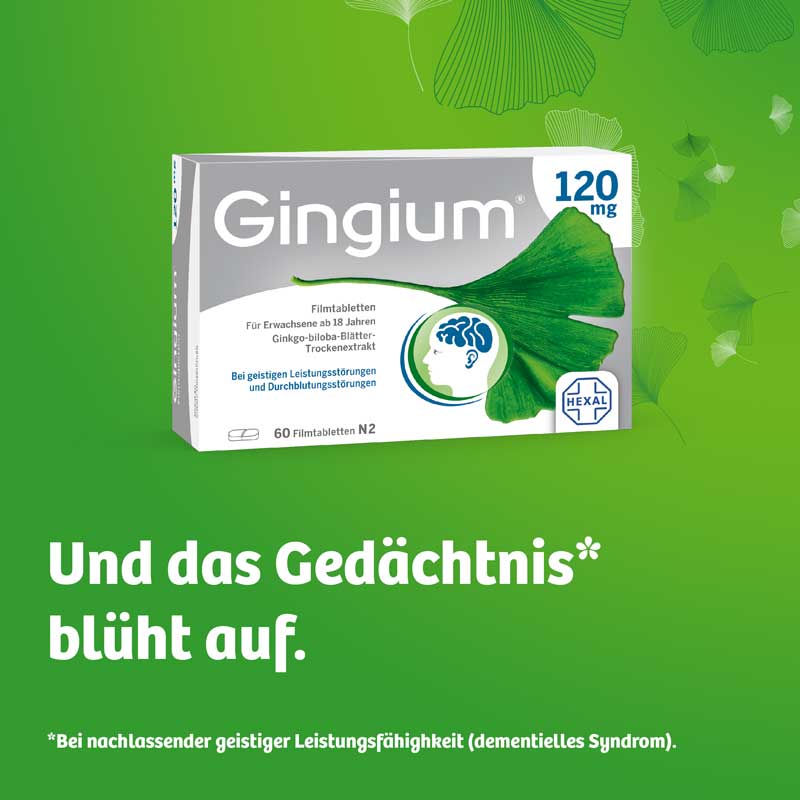 Gingium 120 mg  60 St Filmtabletten