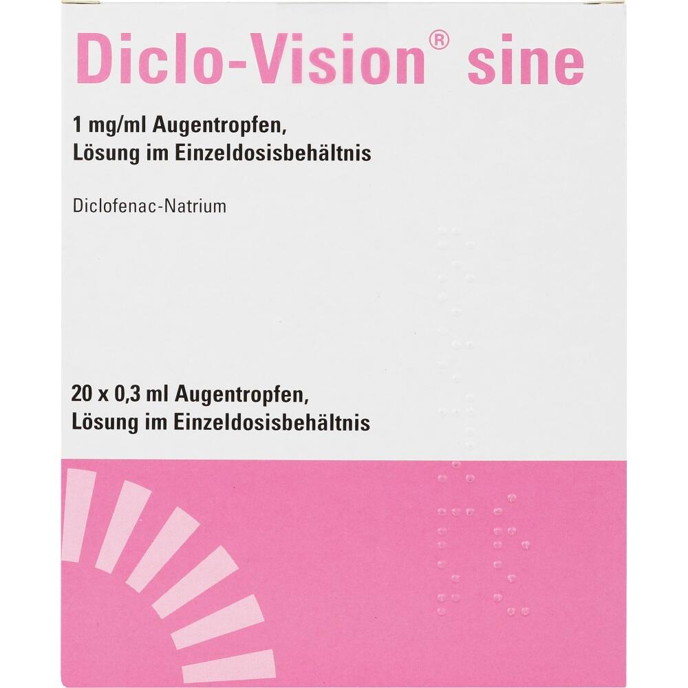 DICLO VISION sine 1mg/ml Augentr. Single-Dose Unit 20X0.3 ml Augentropfen