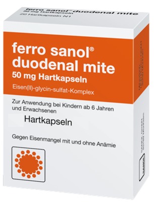 Ferro sanol duodenal mite 50mg 50 St Magensaftresistente Hartkapseln