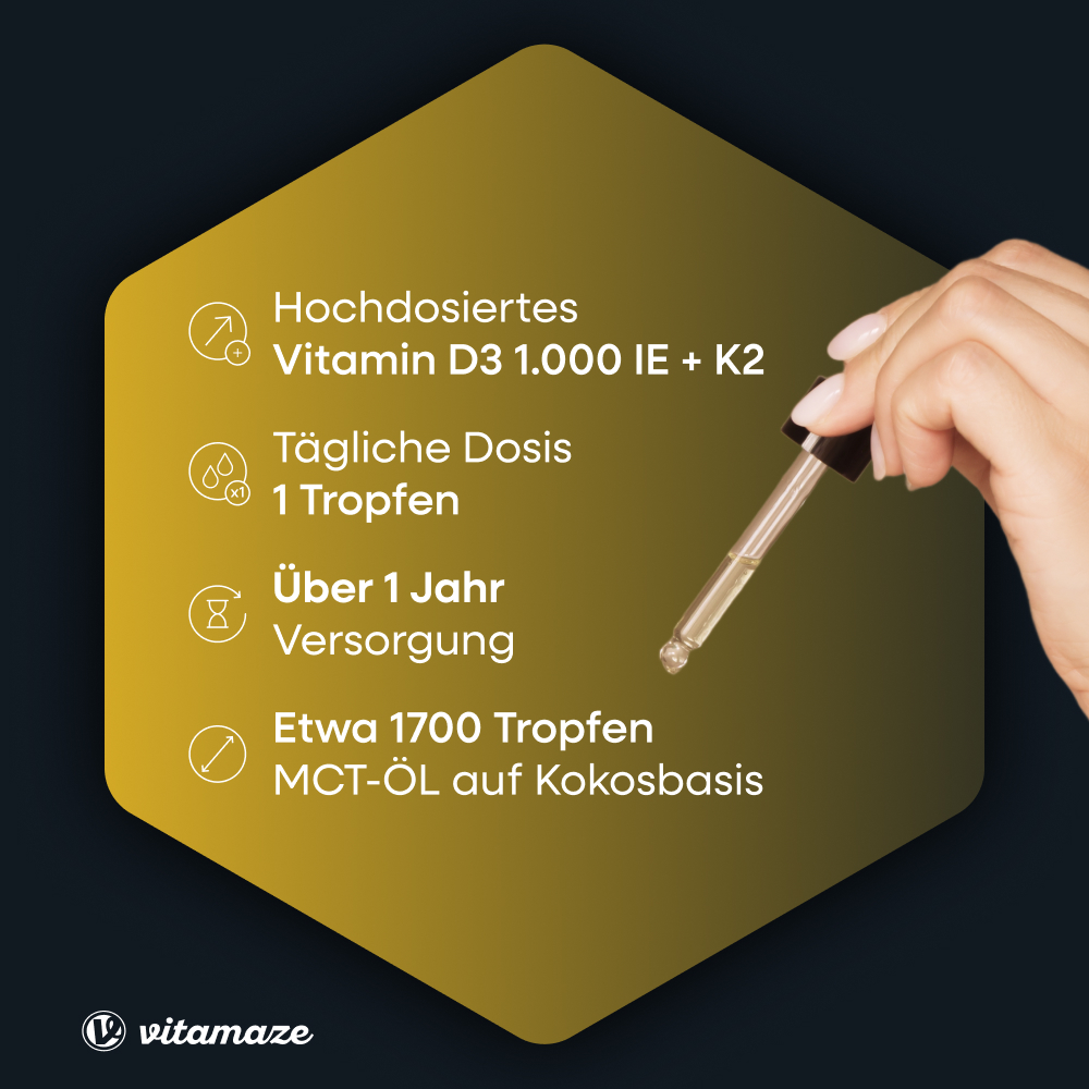 vitamaze VITAMIN D3 + K2 1000 I.E. 50 ml Tropfen