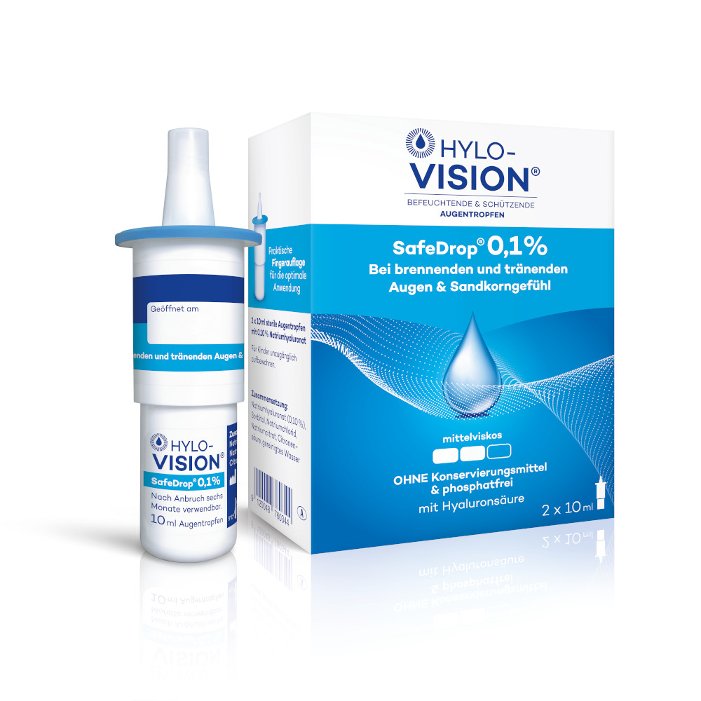 HYLO-VISION SafeDrop 0,1%  2X10 ml Augentropfen