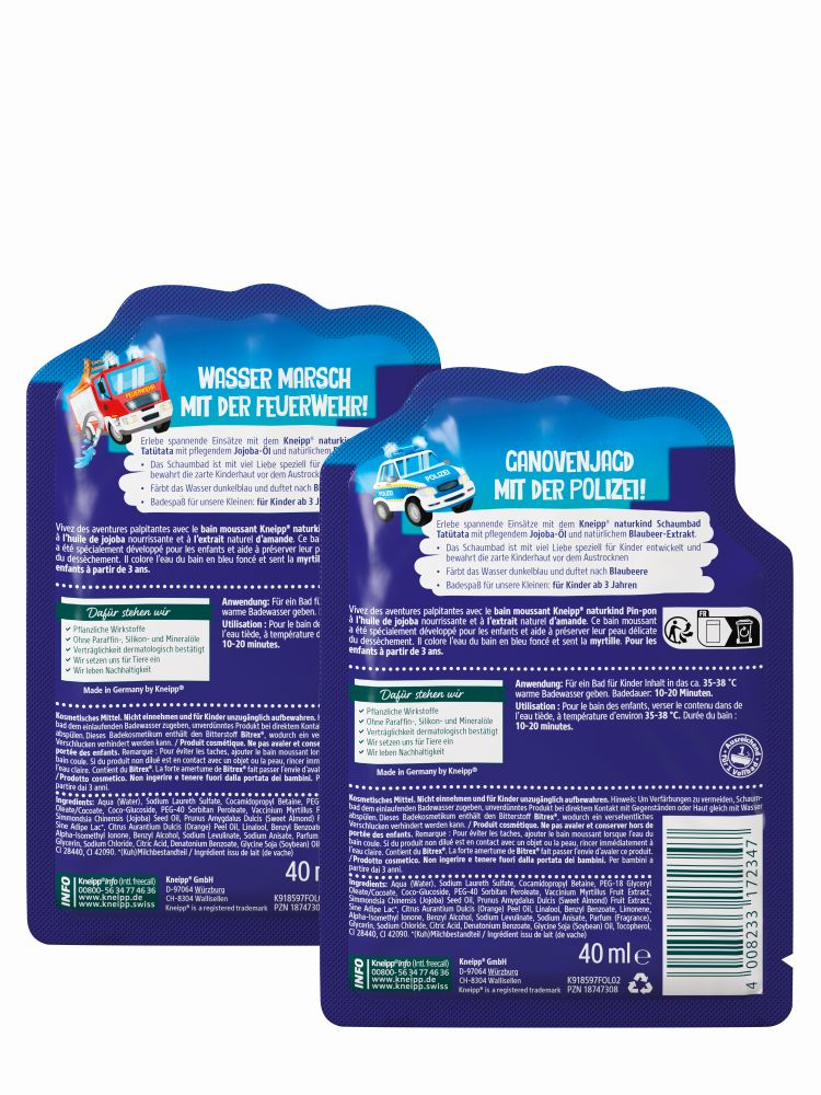 Kneipp naturkind Schaumbad Tatütata 40 ml Bad