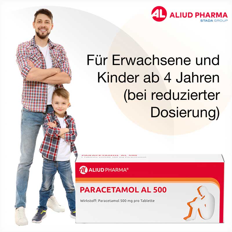 Paracetamol AL 500 bei akuten Schmerzen und Fieber