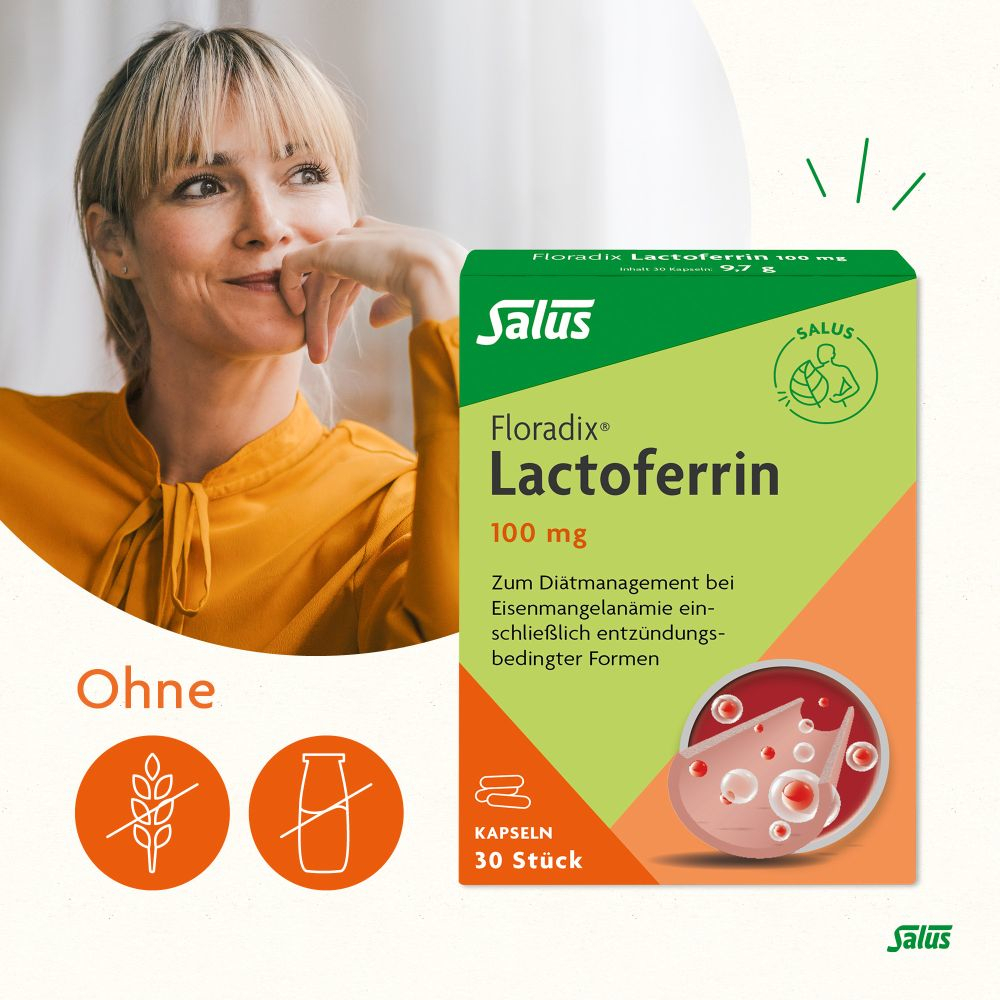 Salus Floradix Lactoferrin 100 mg 30 St Kapseln