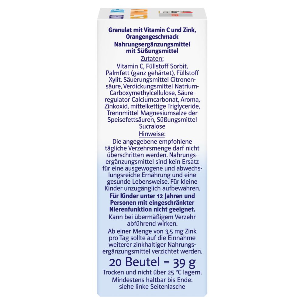 Doppelherz system Vitamin C 750 + ZINK   20 St Pellets