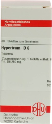 HYPERICUM D 6 Tabletten 80 St Tabletten