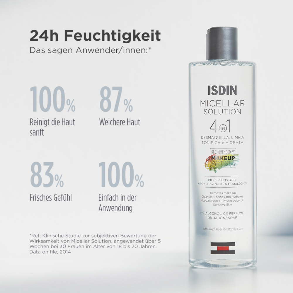 ISDIN Mizellenwasser 4in1 Reinigung 400 ml Flüssigkeit