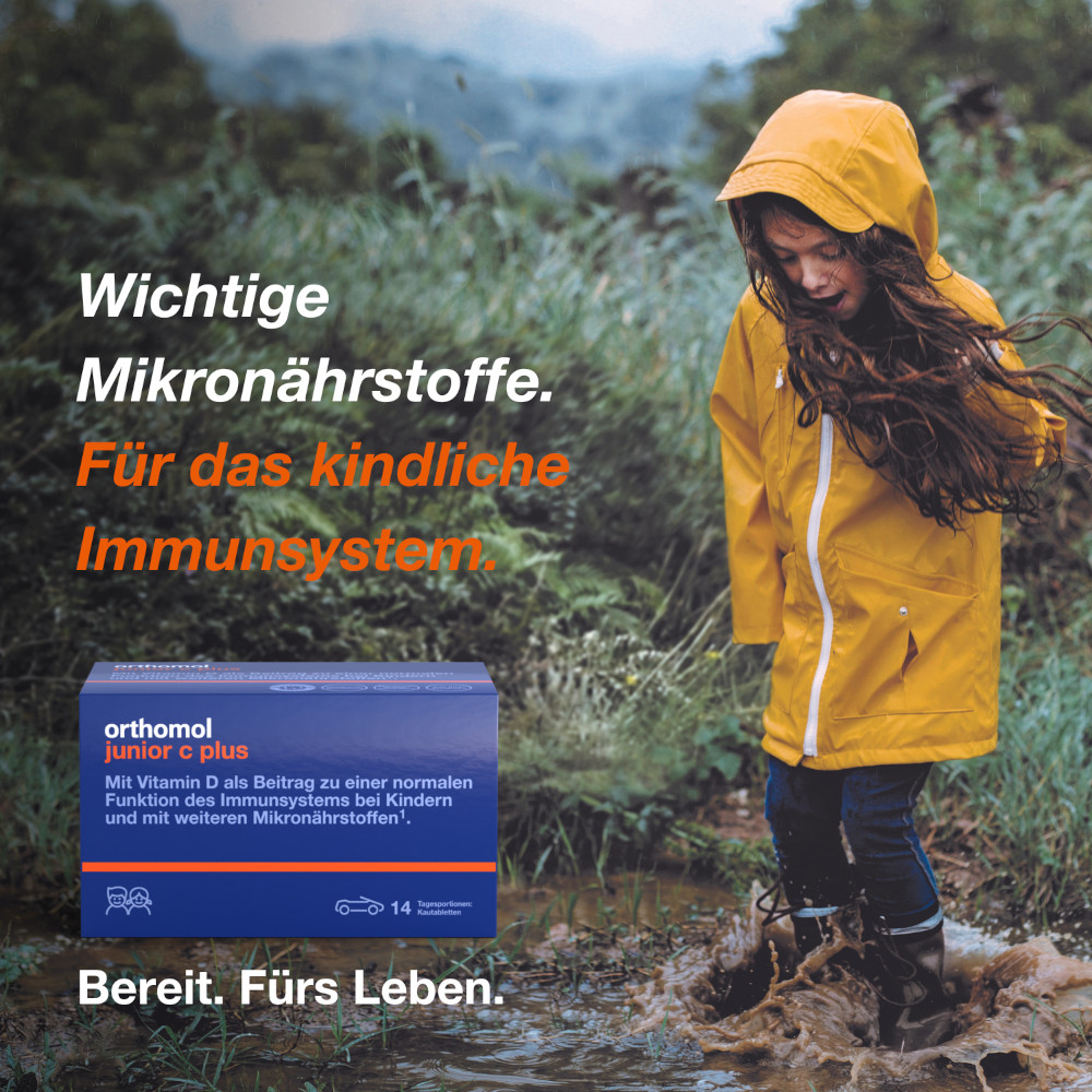 orthomol junior c plus - mit Vitamin C - Waldfrucht und Mandarine-Orange - Kautabletten