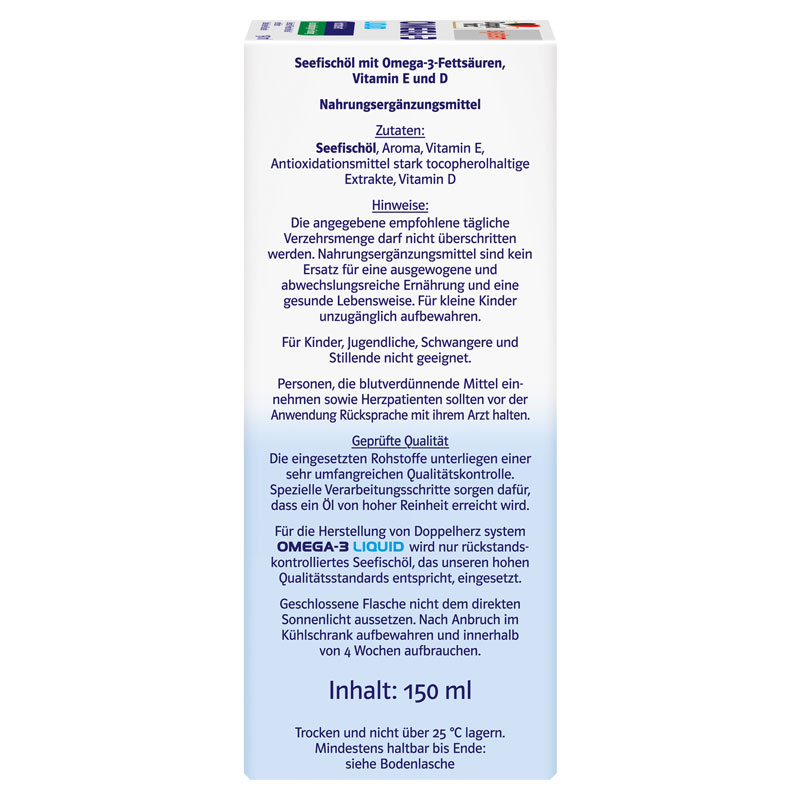 Doppelherz system OMEGA-3 LIQUID  150 ml Flüssigkeit