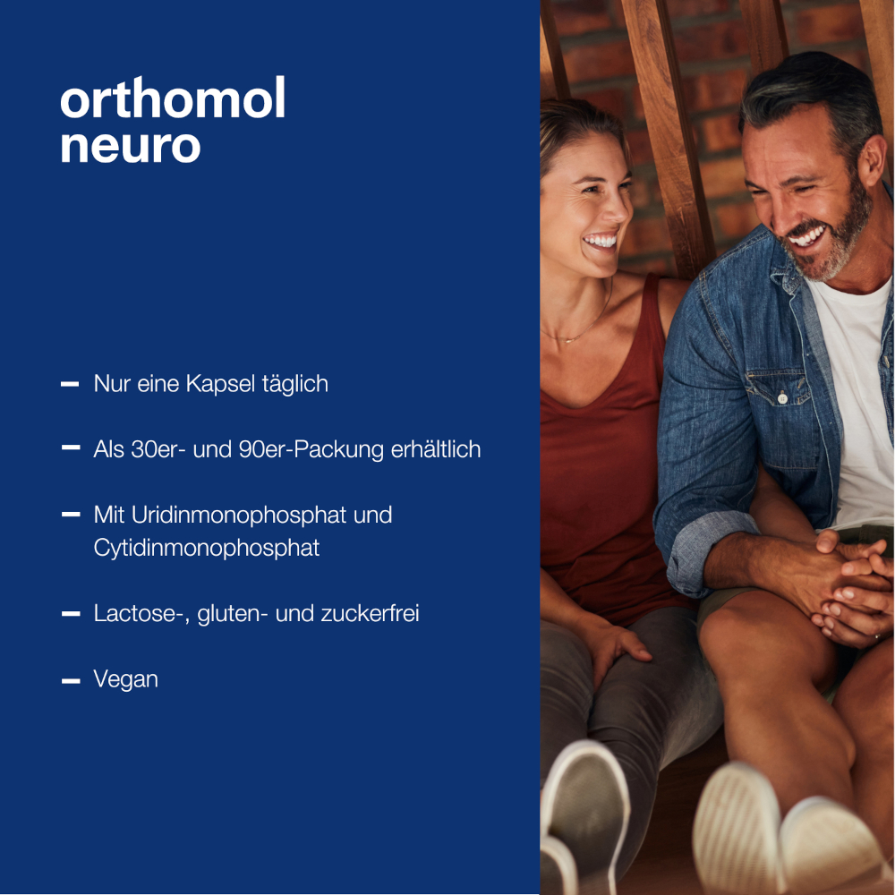 orthomol neuro – mit Thiamin (Vitamin B1), Vitamin B6, B12 und Magnesium – Kapseln