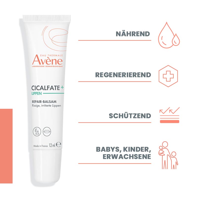 Avène CICALFATE + LIPPEN REPAIR-BALSAM 12 ml Balsam