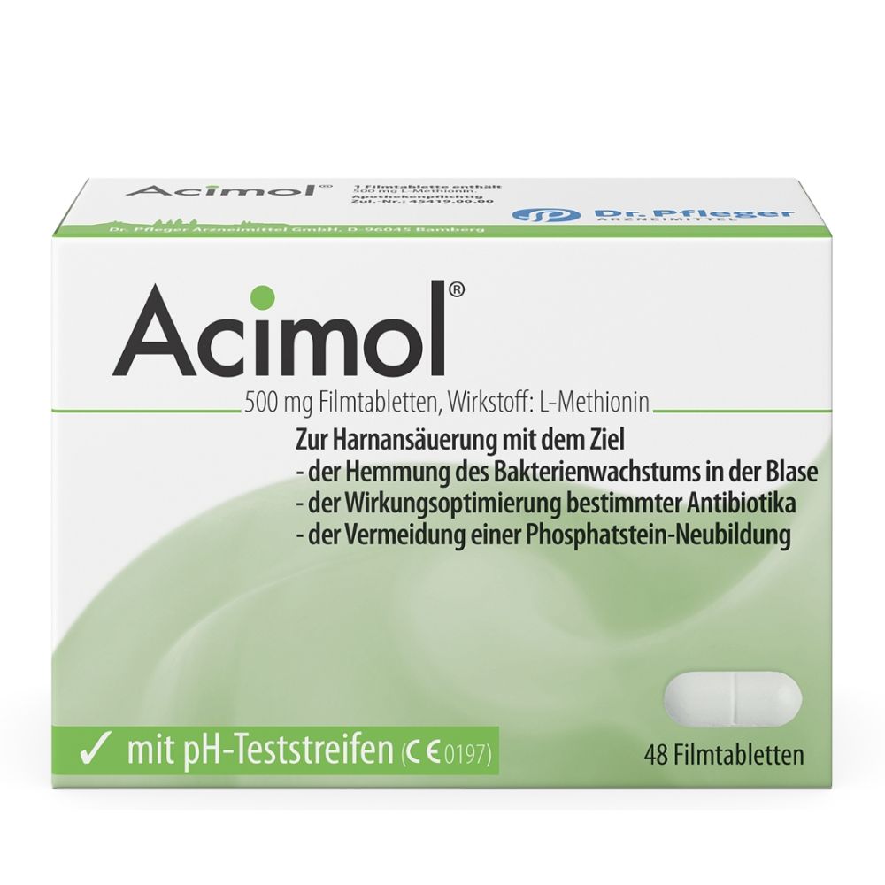 Acimol 500mg mit pH-Teststreifen 48 St Filmtabletten
