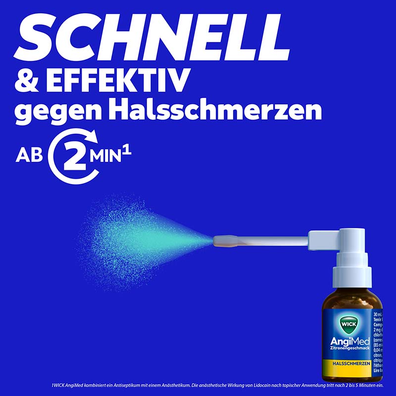 WICK AngiMed Zitronengeschmack 30 ml Spray