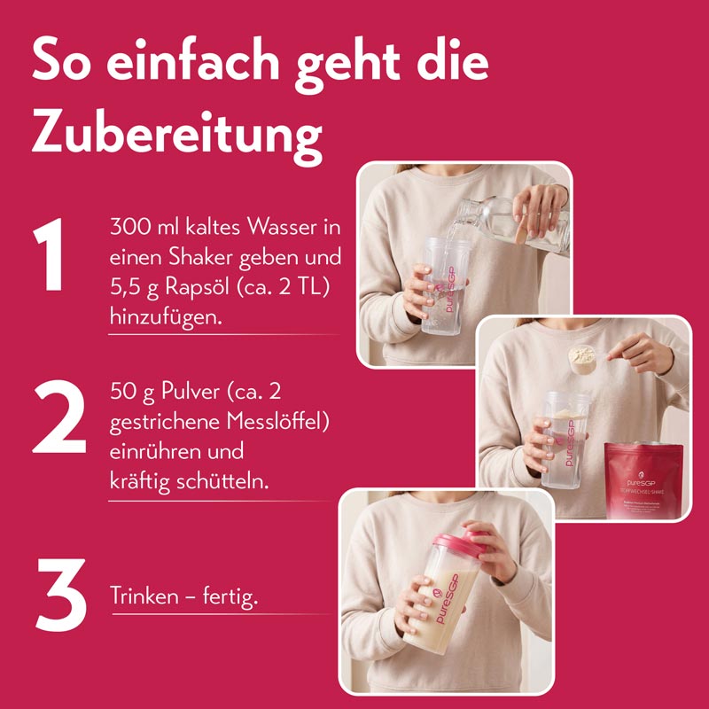 pureSGP STOFFWECHSEL-SHAKE Neutral 450 g Pulver