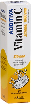 ADDITIVA Vitamin C 1 g  20 St Brausetabletten