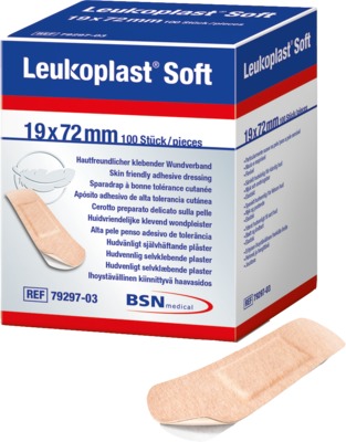 LEUKOPLAST Soft Strips 19x72 mm 100 St Pflaster