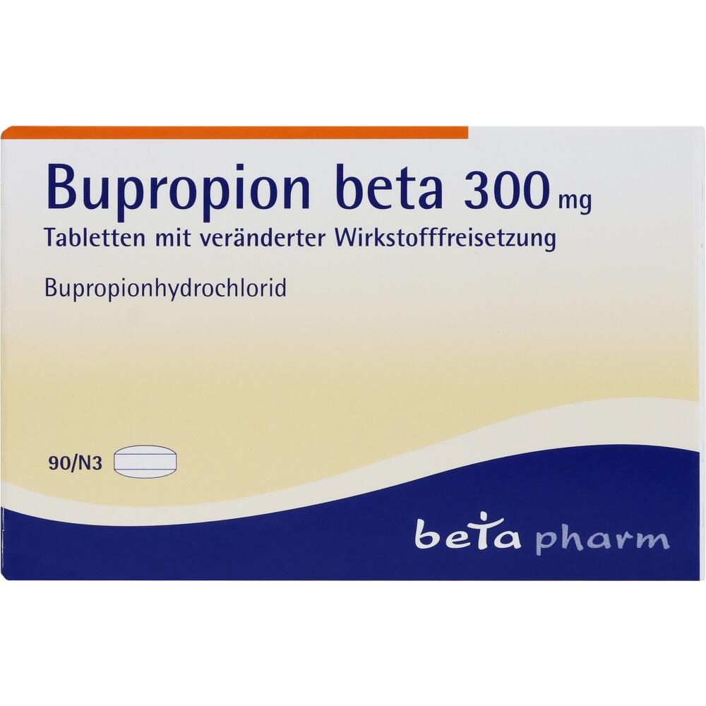 Bupropion beta 300 mg 90 St Tablette mit veränderter Wirkstofffreisetzung