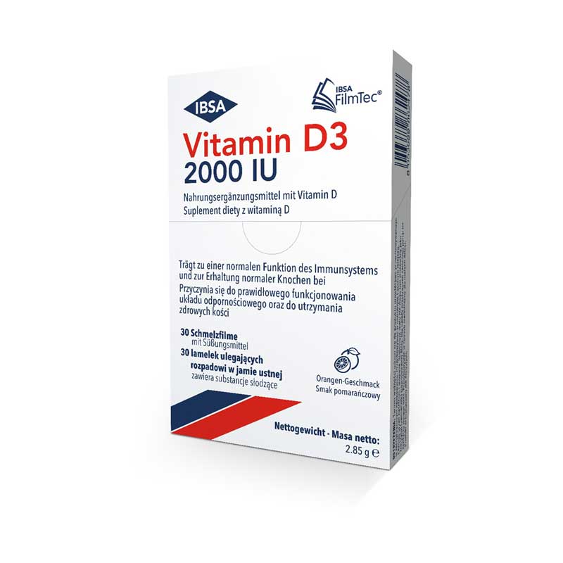 IBSA Vitamin D3 2000IU 30 St Schmelzfilm