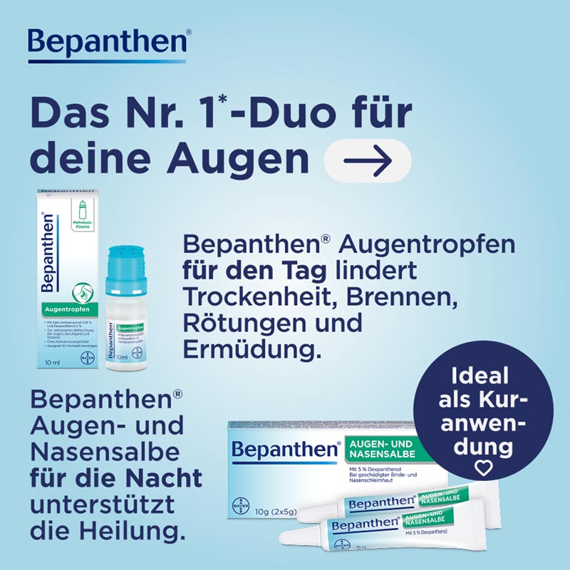Bepanthen AUGEN- UND NASENSALBE 10 g Augen- und Nasensalbe