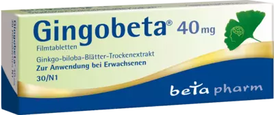 Gingobeta 40mg 30 St Filmtabletten
