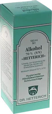 ALKOHOL 70% V/V Hetterich 100 ml Lösung