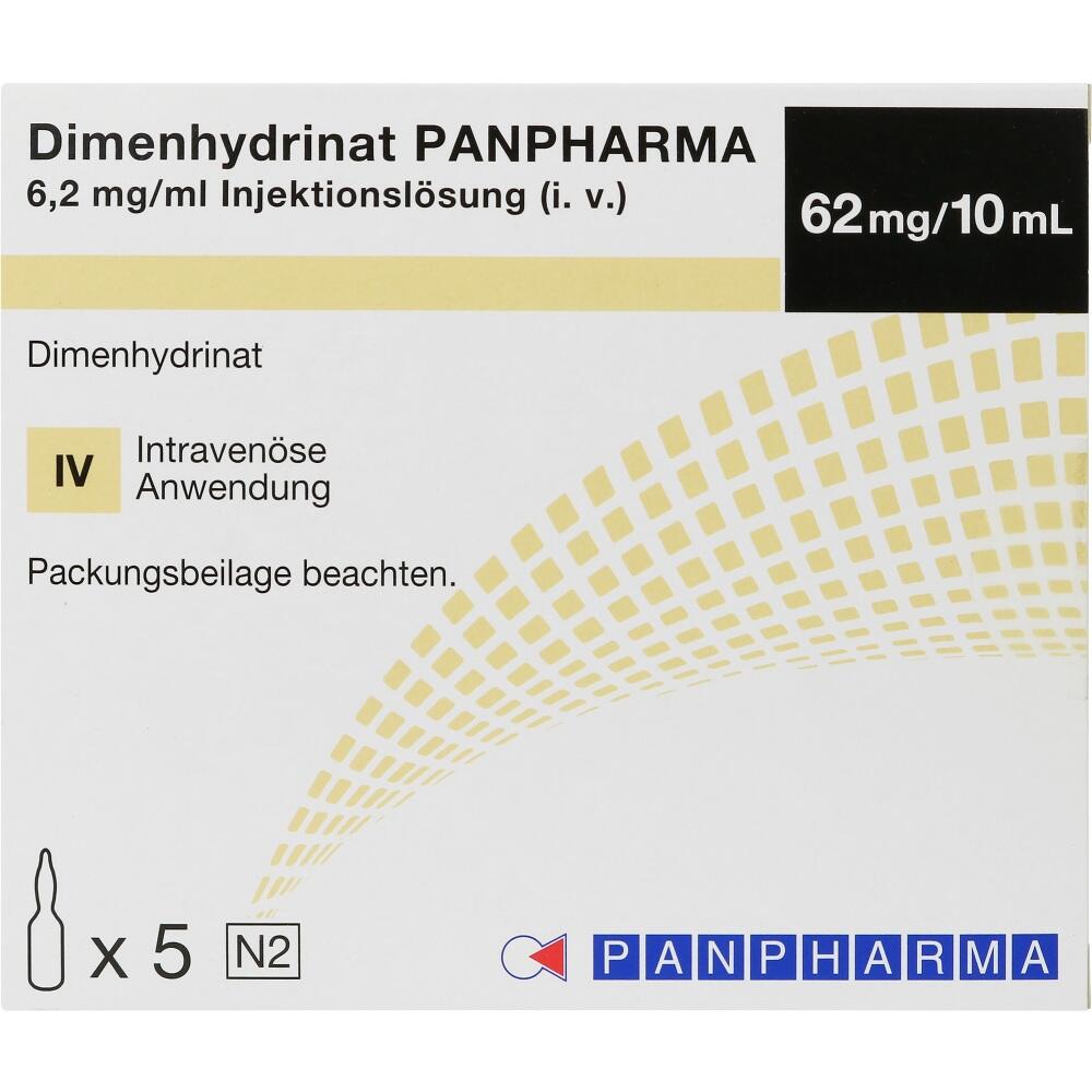 DIMENHYDRINAT PANPHAMRA 32 mg/10 ml 5X10 ml Injektionslösung
