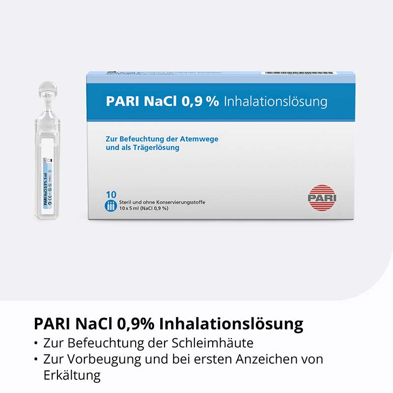 PARI NaCl Inhalationslösung Ampullen 10X5 ml Ampullen