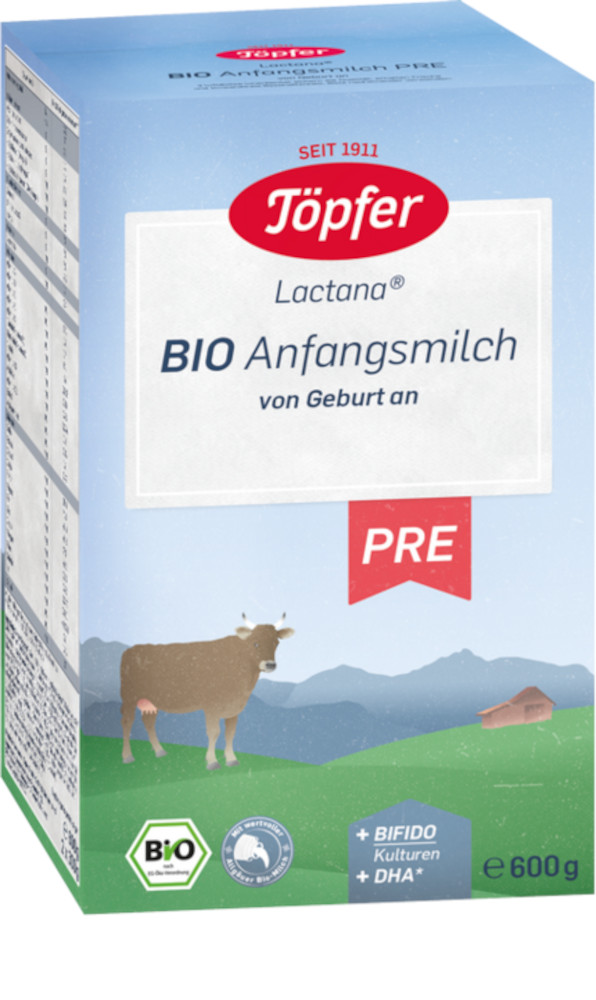TÖPFER Lactana Bio Pre Pulver 600 g Pulver
