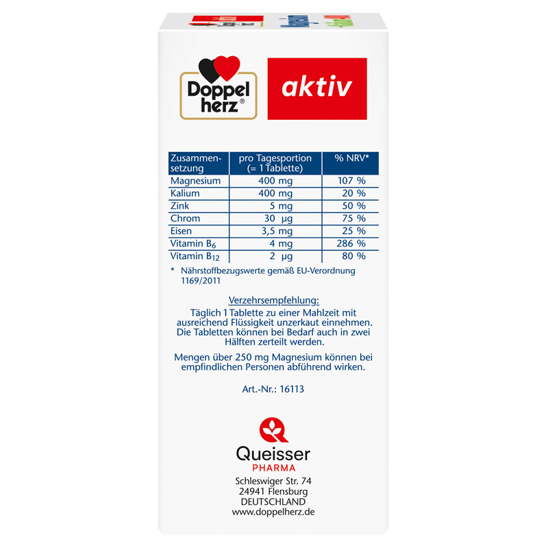 Doppelherz aktiv Magnesium + Kalium 400 60 St Tabletten