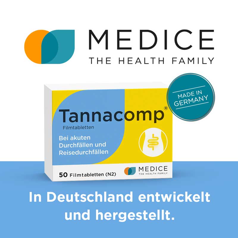 Tannacomp bei akutem Durchfall 50 St Filmtabletten