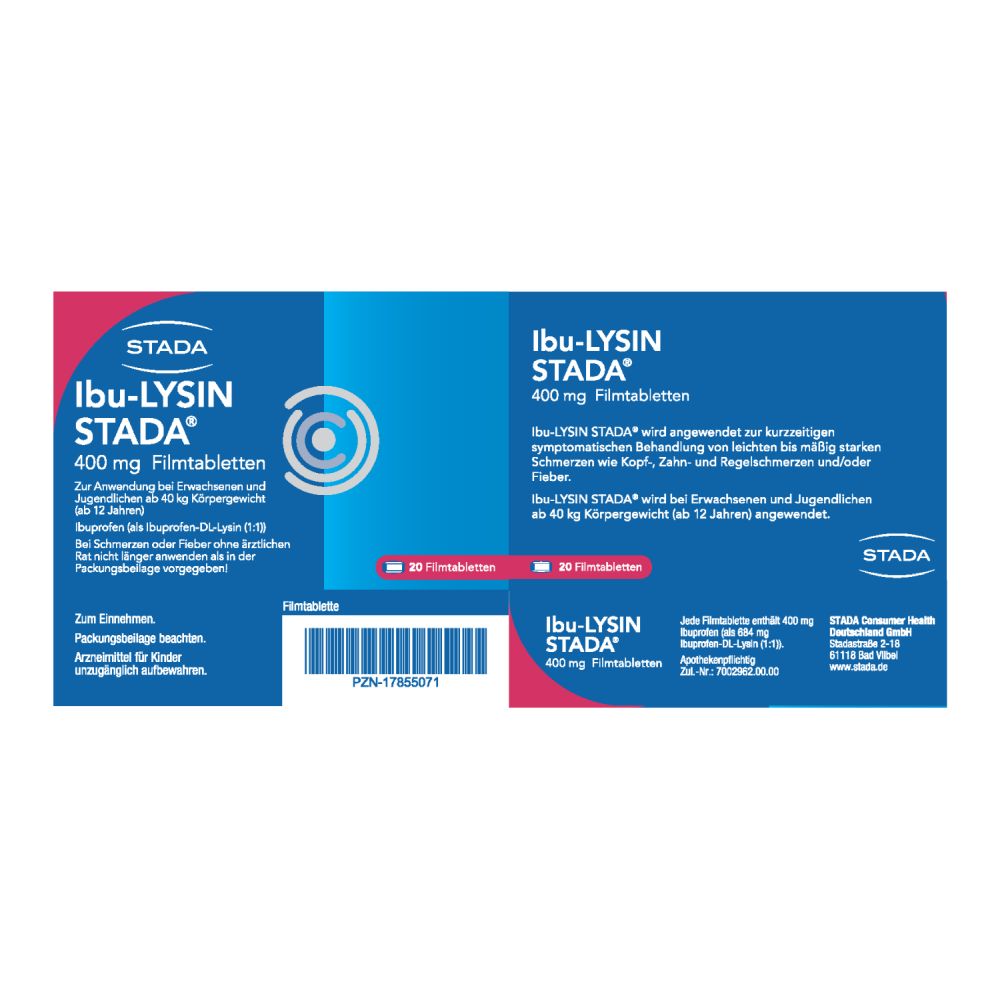 Ibu-LYSIN STADA 400 mg 20 St Filmtabletten