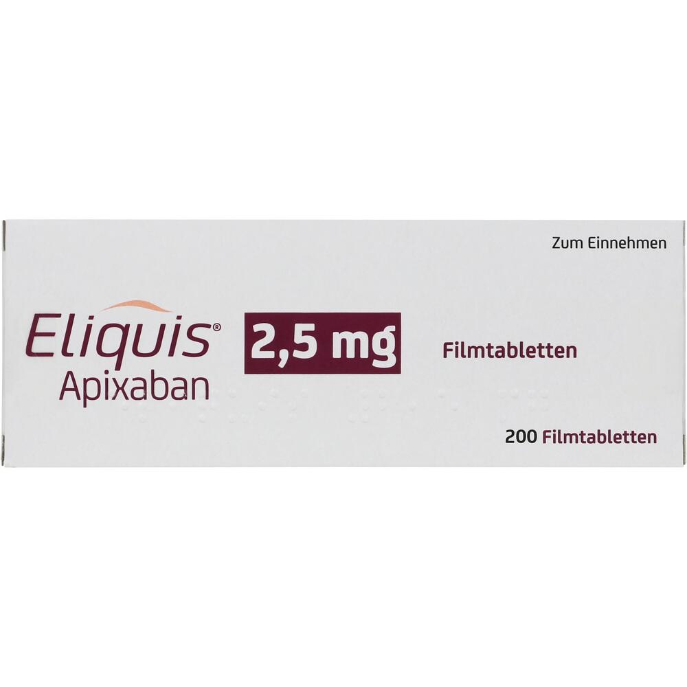Eliquis 2,5mg 200 St Filmtabletten