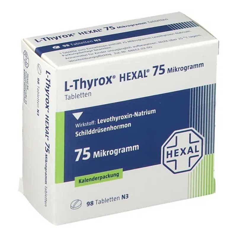 L-Thyrox HEXAL 75 98 St Tabletten in Kalenderpackung