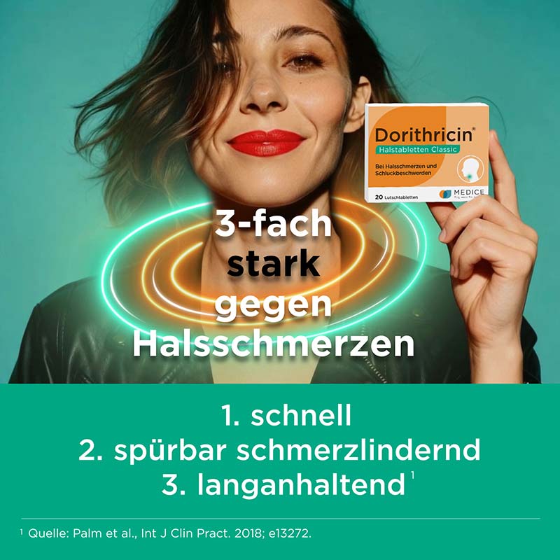 Dorithricin Classic Lutschtabletten bei Halsschmerzen  20 St Lutschtabletten