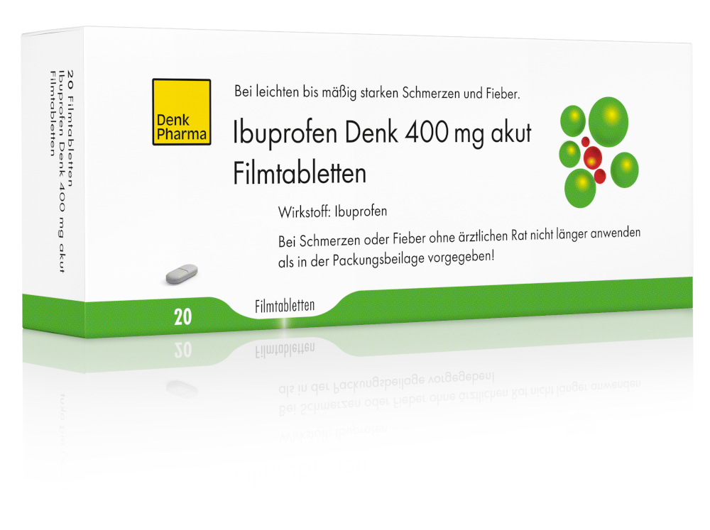Ibuprofen Denk 400 mg akut 20 St Filmtabletten